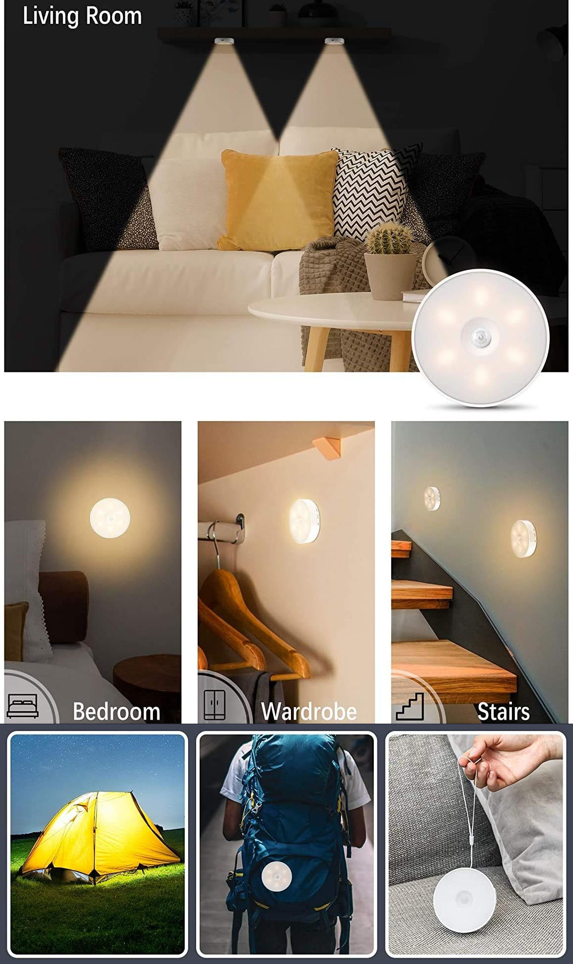 LED-Desk-Lights-Motion-Sensor-Light-Closet-Lights-Night-Light-Rechargeable-Cordless-Wall-Lights-Magnetic-attraction-Stick-on-anywhere-Automatically-turn-on-off-70