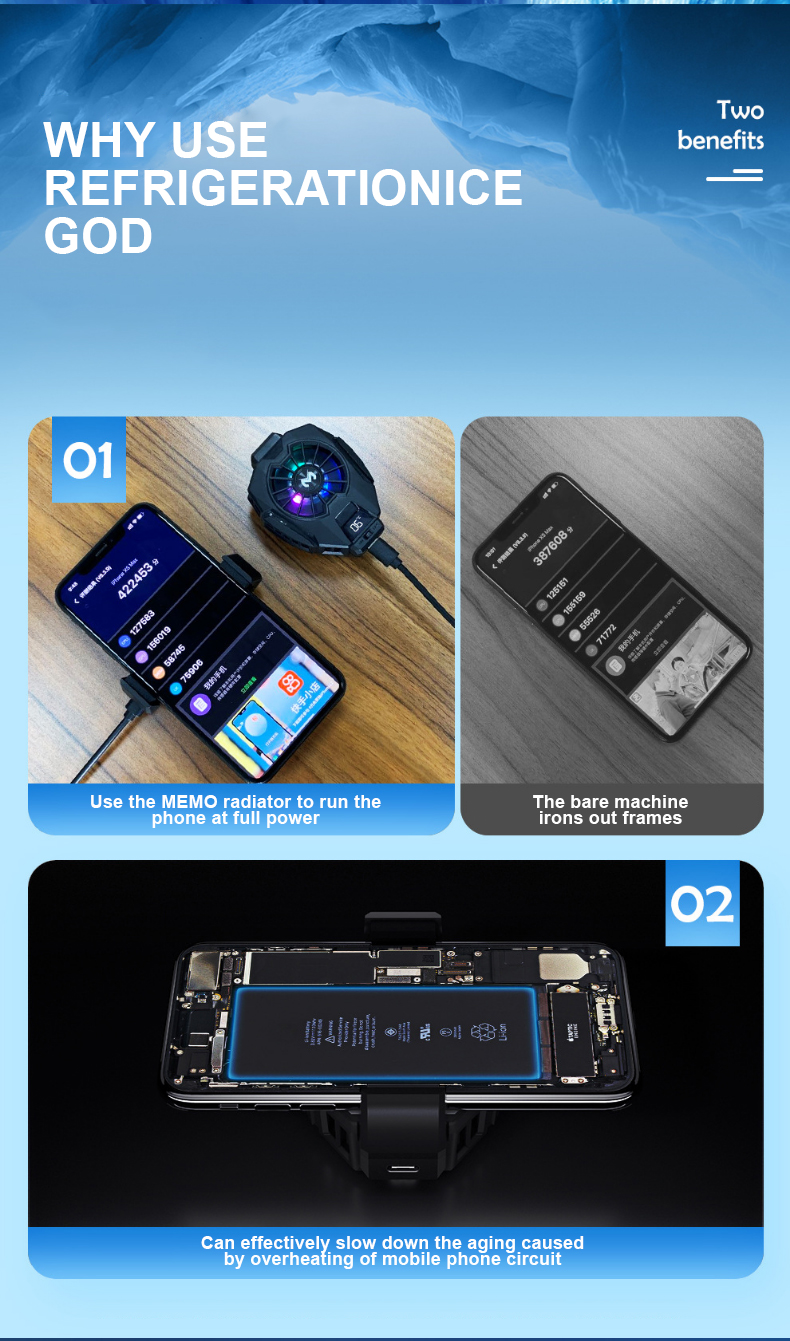 Phones-Accessories-Cell-Phone-Cooler-Radiator-w-Ambient-Light-Gaming-Semiconductor-Heatsink-Cooling-11