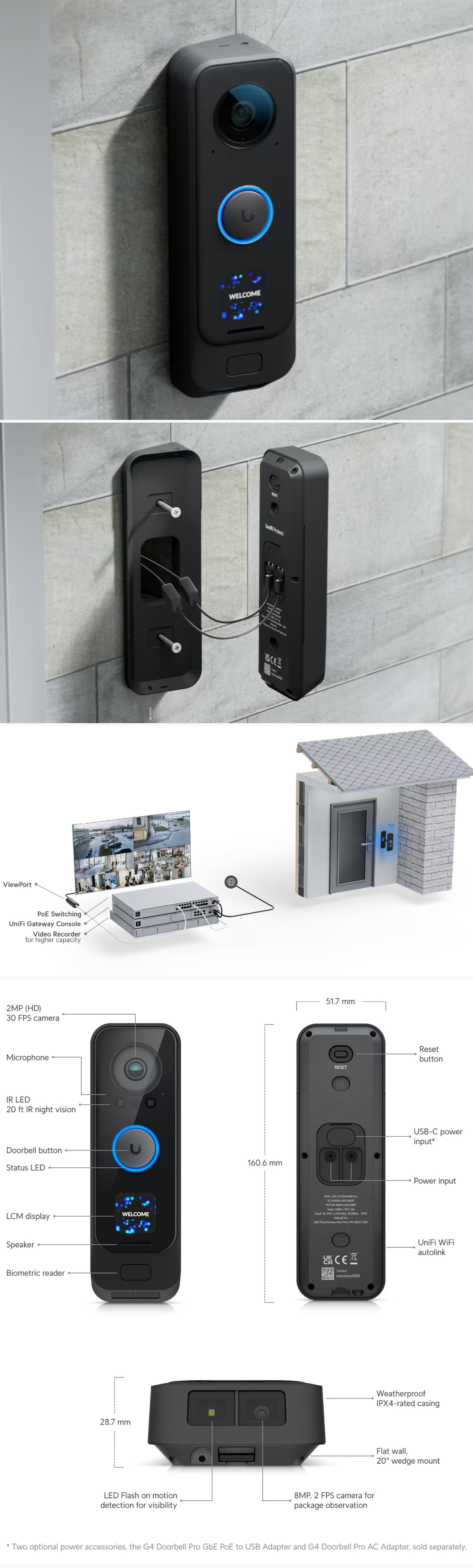 Security-Cameras-Ubiquiti-UniFi-Protect-G4-Doorbell-Pro-1