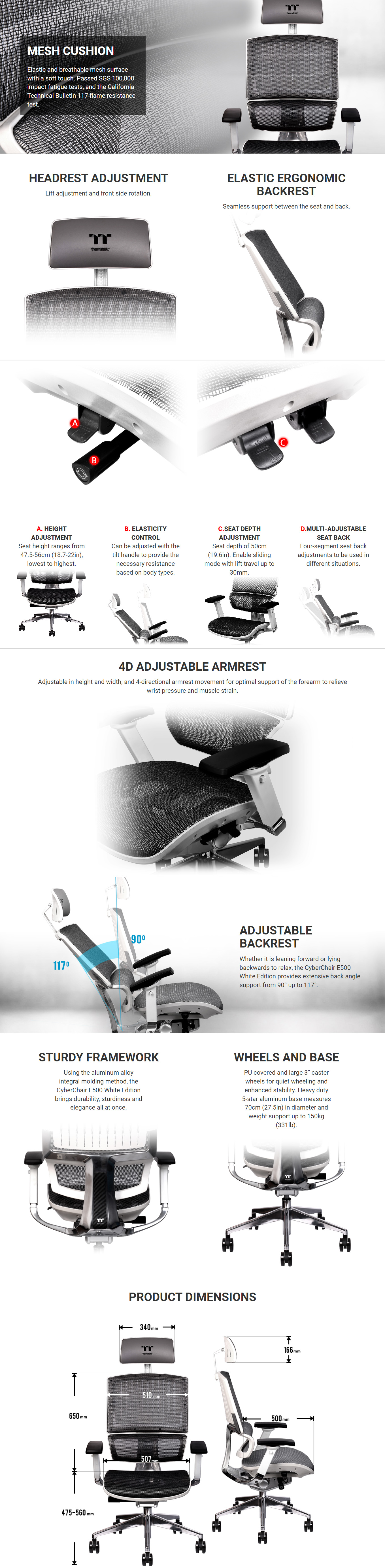 Gaming-Chairs-Thermaltake-CyberChair-E500-Ergonomic-Gaming-Chair-White-1