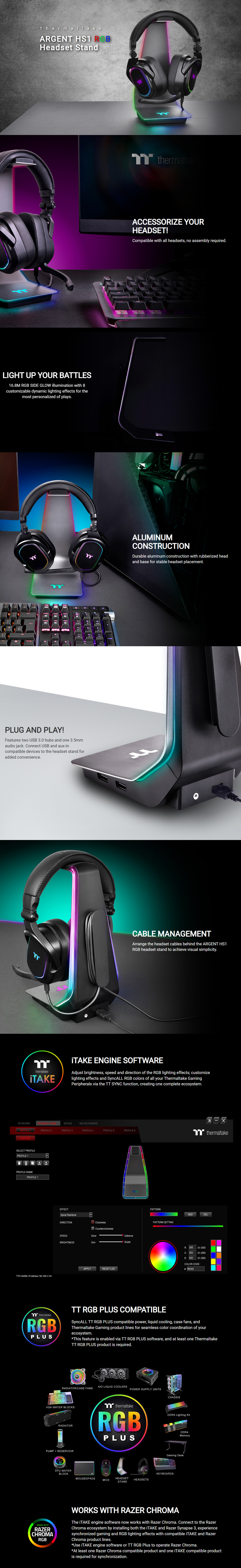 Headphones-Thermaltake-Argent-HS1-RGB-Headset-Stand-1
