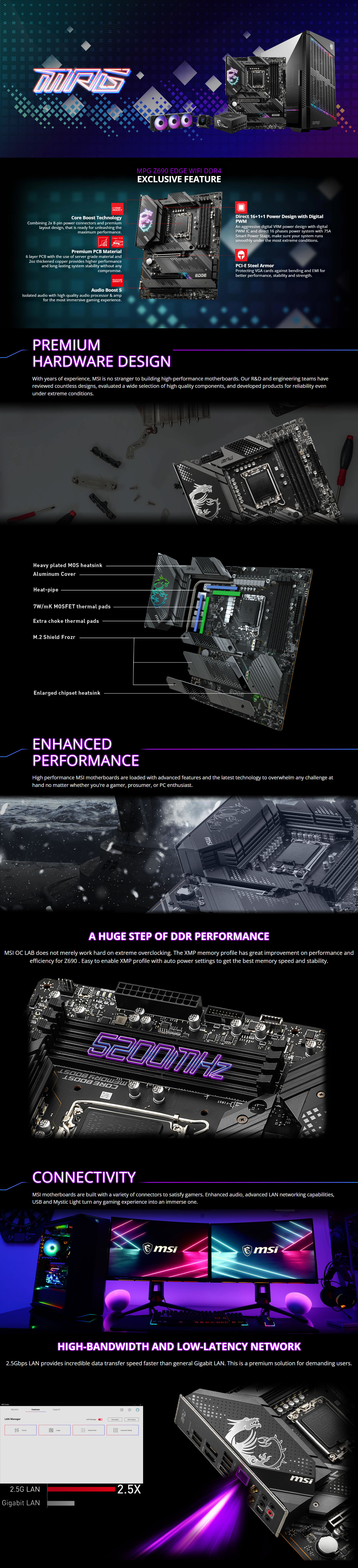Intel-LGA-1700-MSI-MPG-Z690-Edge-Wifi-LGA-1700-DDR4-ATX-Motherboard-1