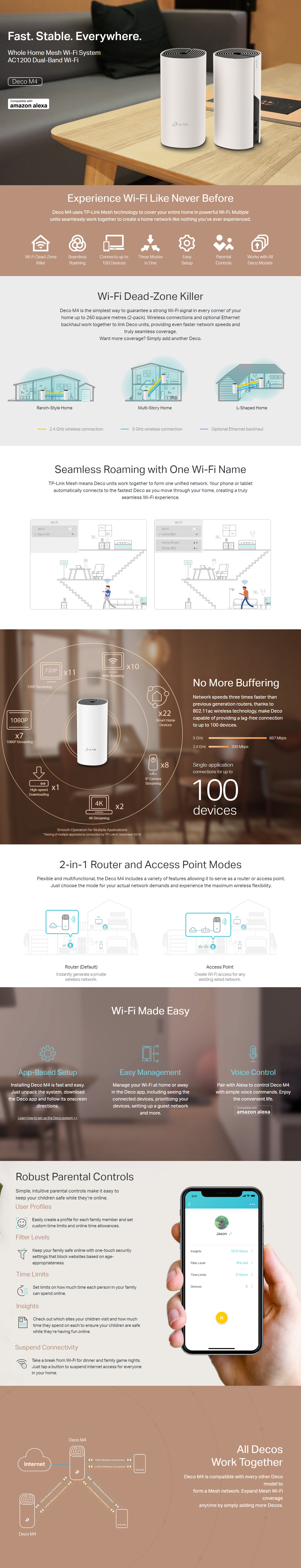 Wireless-Access-Points-WAP-TP-Link-Deco-M4-AC1200-Whole-Home-Mesh-Wi-Fi-System-2-Pack-3