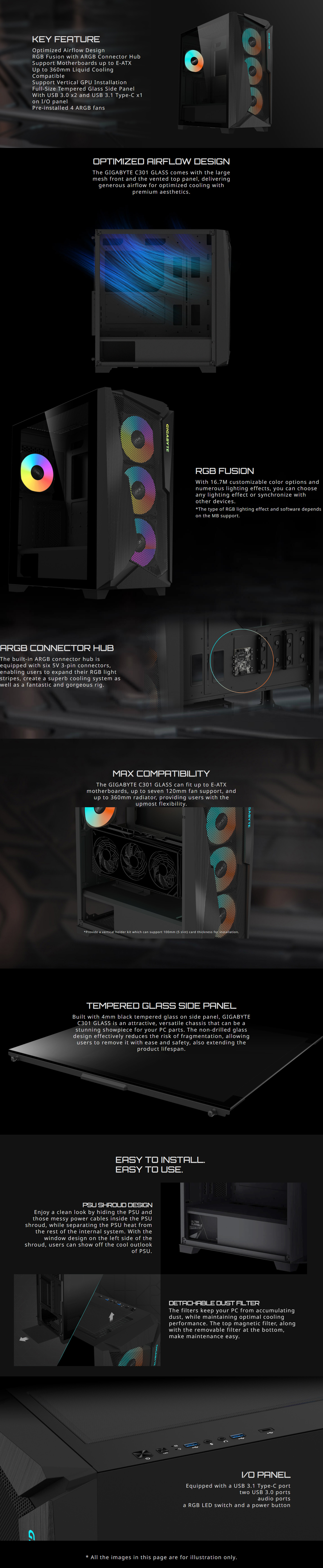 Gigabyte-Cases-Gigabyte-C301-Glass-TG-Airflow-ARGB-Mid-Tower-ATX-Case-Black-1