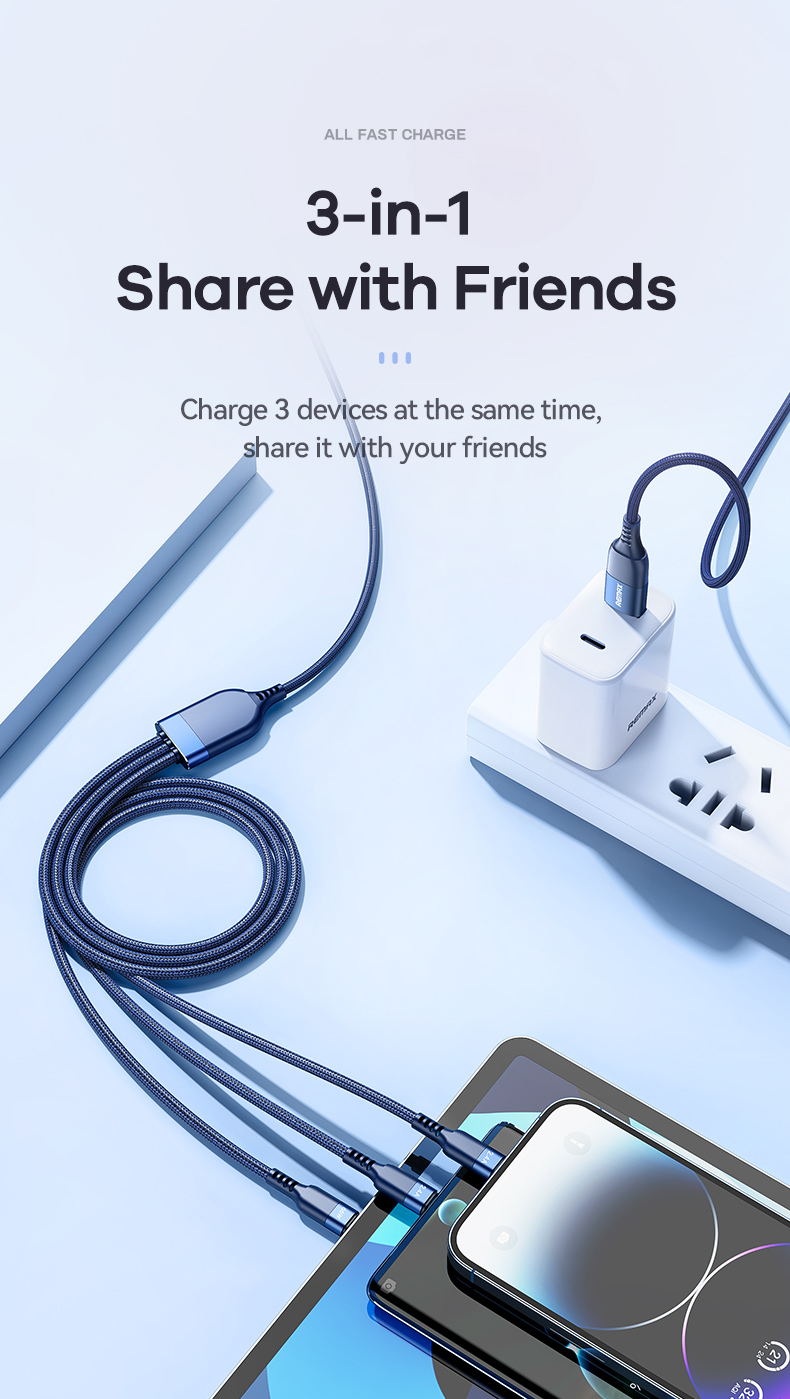 Phones-Accessories-MOREJOY-Remax-Multi-Charging-Cable-Multi-USB-Charger-Cable-Nylon-Braided-3-in-1-Charging-Cable-Fast-Charging-Cord-with-Type-C-Micro-USB-Lightning-9