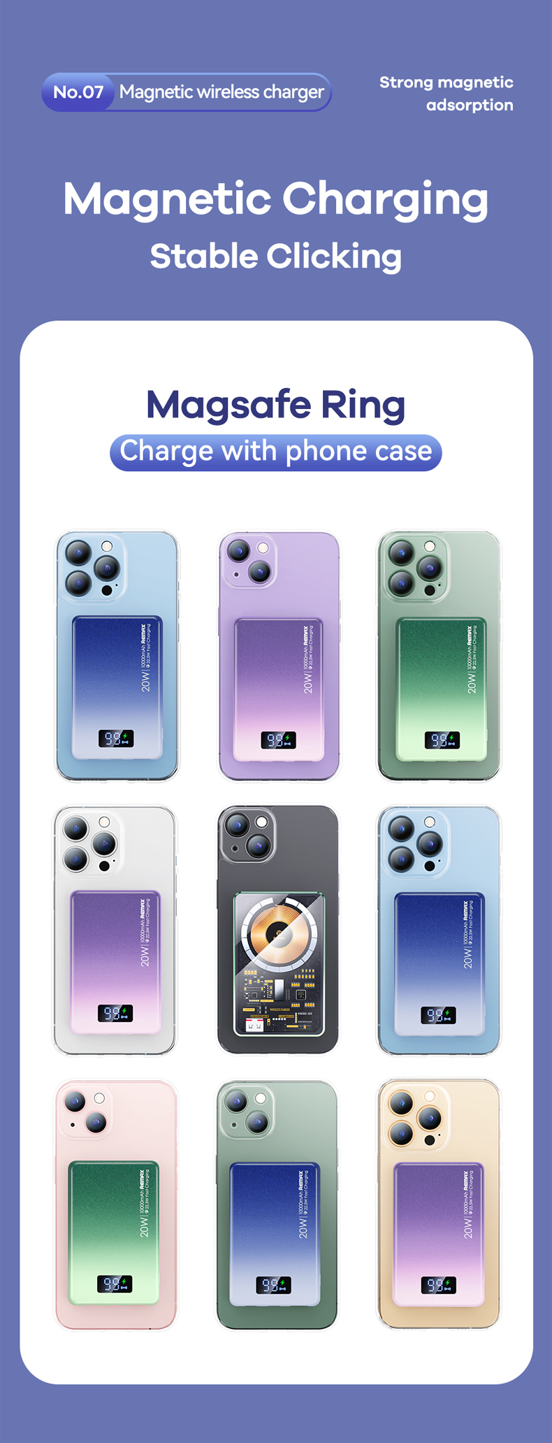 Mobile-Phone-Accessories-MOREJOY-Remax-Portable-Magnetic-Wireless-Power-Banks-10000Mah-Rpp-531-Pd20W-Qc22-5W-Eu-Fcc-Wholesale-Oem-2023-New-Product-Mini-Powerbank-Blue-34