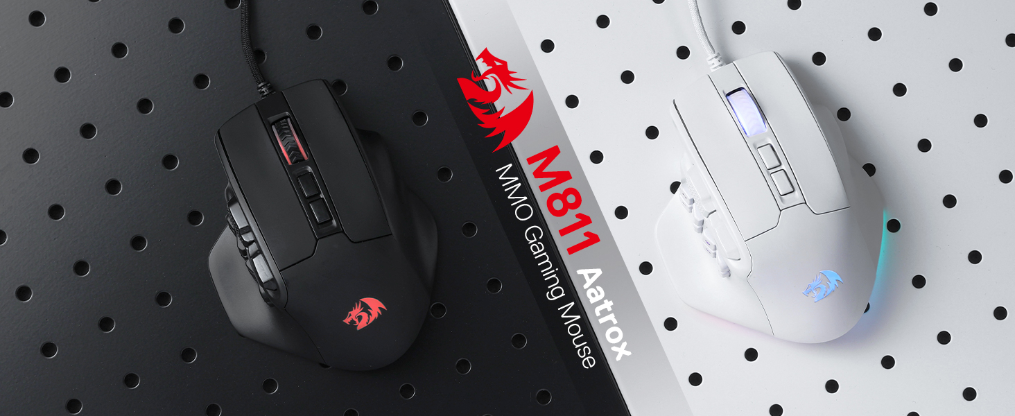 Mouse-Mouse-Pads-Redragon-M811-Aatrox-MMO-Gaming-Mouse-15-Programmable-Buttons-Wired-RGB-Gamer-Mouse-w-Ergonomic-Natural-Grip-Build-10-Side-Macro-Keys-White-16