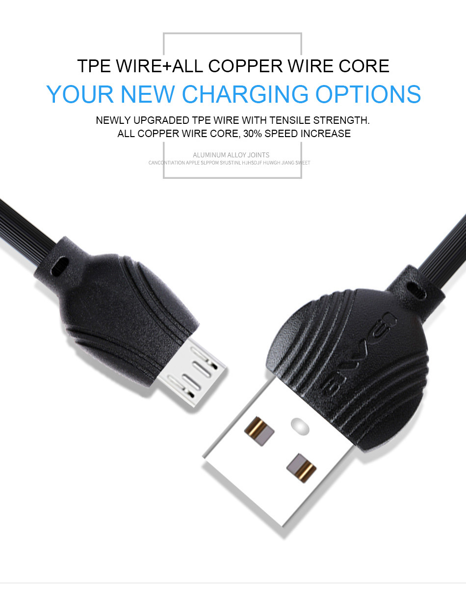 Phones-Accessories-MOREJOY-Awei-PC-2-1M-2-5A-Miscro-USB-Fast-Charging-Data-Cable-for-Mobile-Phones-White-3