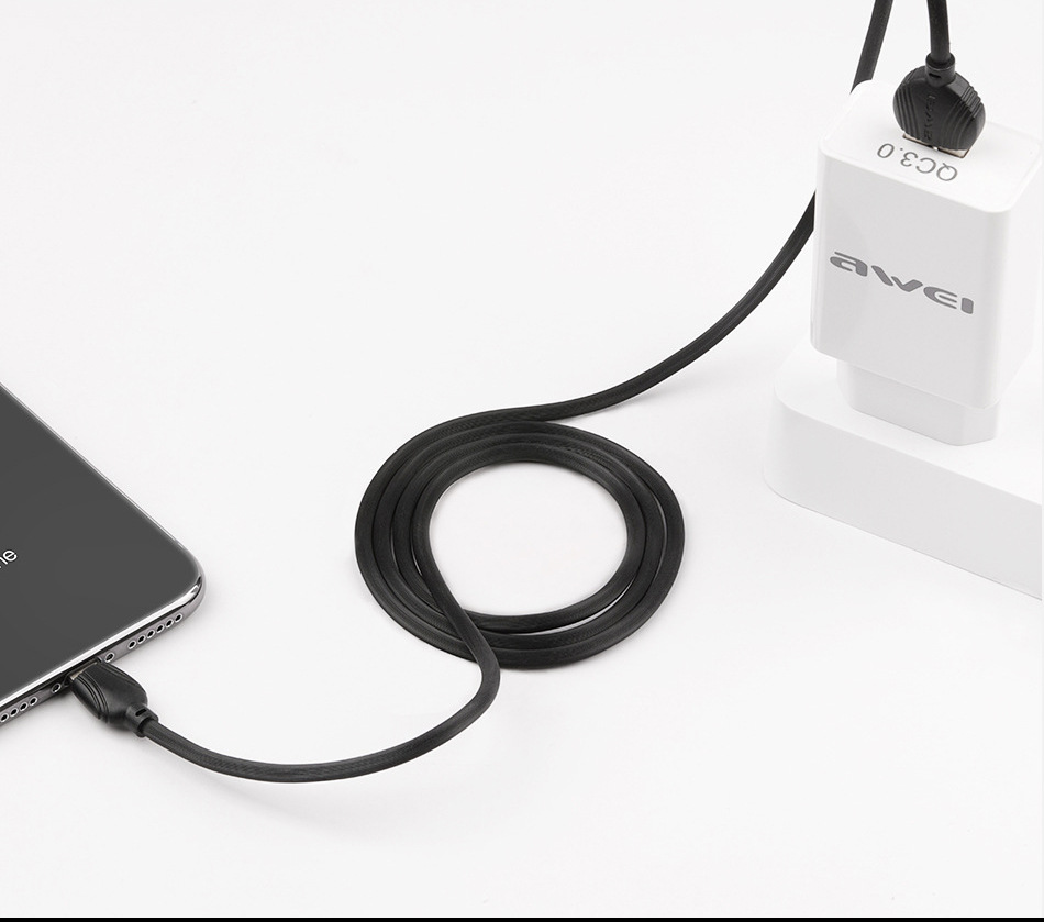 Phones-Accessories-MOREJOY-Awei-PC-2-1M-2-5A-Miscro-USB-Fast-Charging-Data-Cable-for-Mobile-Phones-White-6