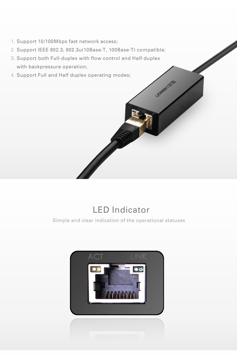 Electronics-Appliances-UGREEN-USB-2-0-A-To-100Mbps-Ethernet-Adapter-Black-ABS-10cm-6