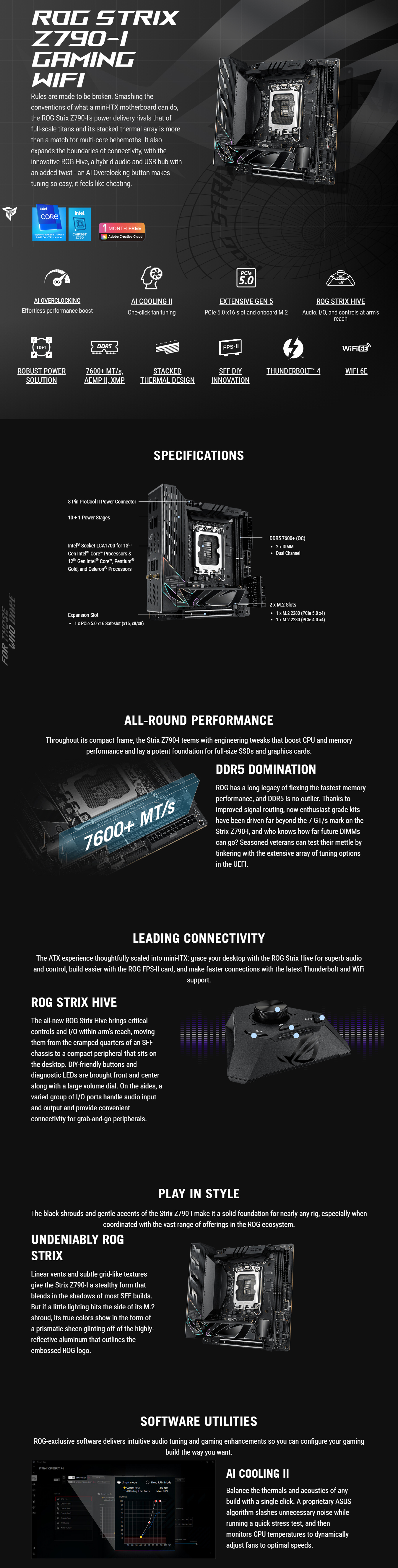 Intel-LGA-1700-ASUS-ROG-Strix-Z790-I-LGA-1700-Gaming-WiFi-mITX-Motherboard-4