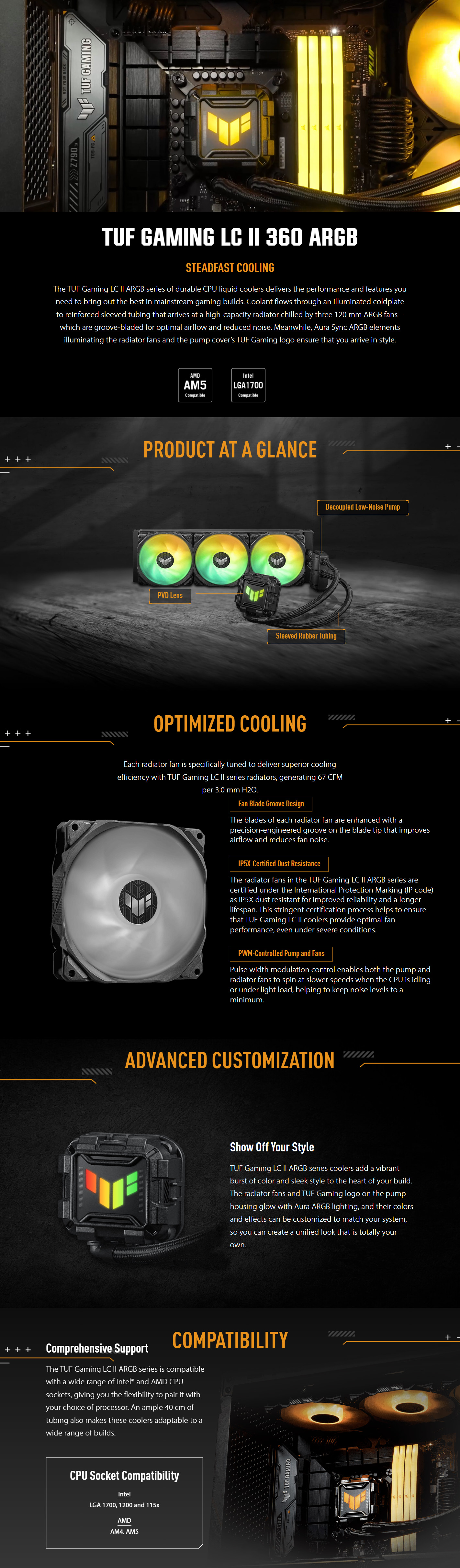 CPU-Cooling-ASUS-TUF-LC-II-360mm-ARGB-AIO-Liquid-CPU-Cooler-1