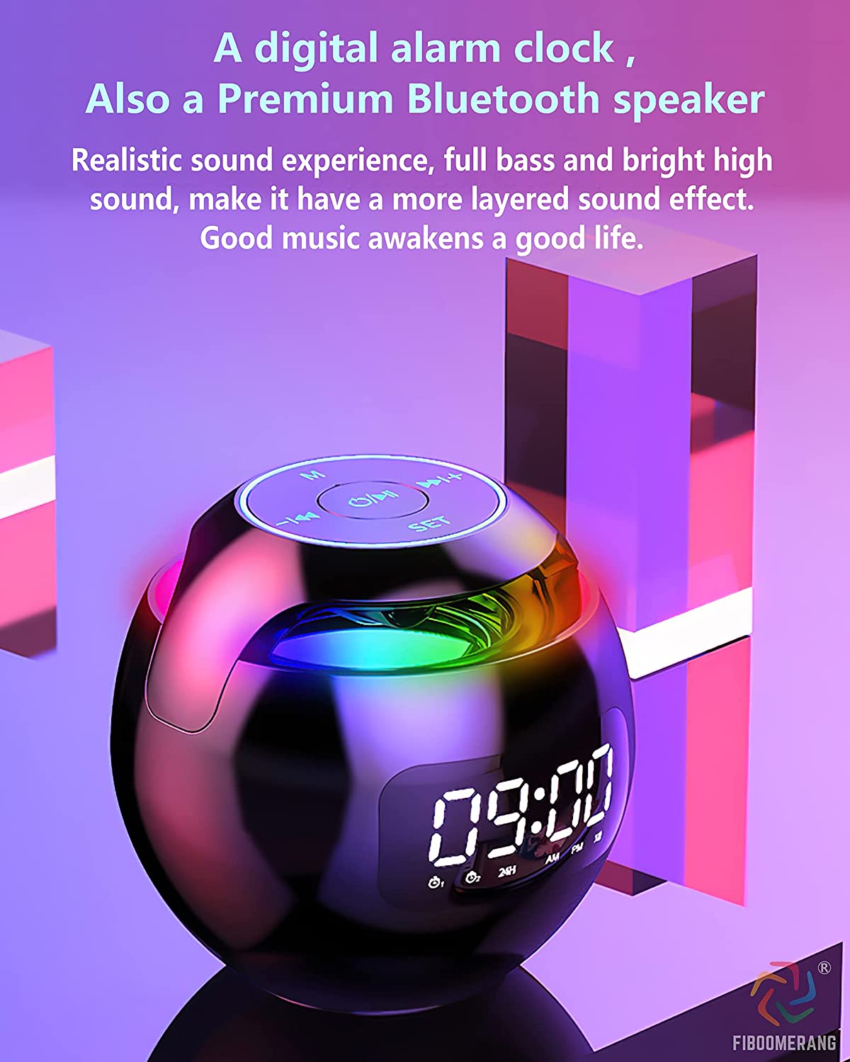 Speakers-Alarm-Clock-for-Bedrooms-Digital-Alarm-Clock-Radios-with-Bluetooth-Speaker-9