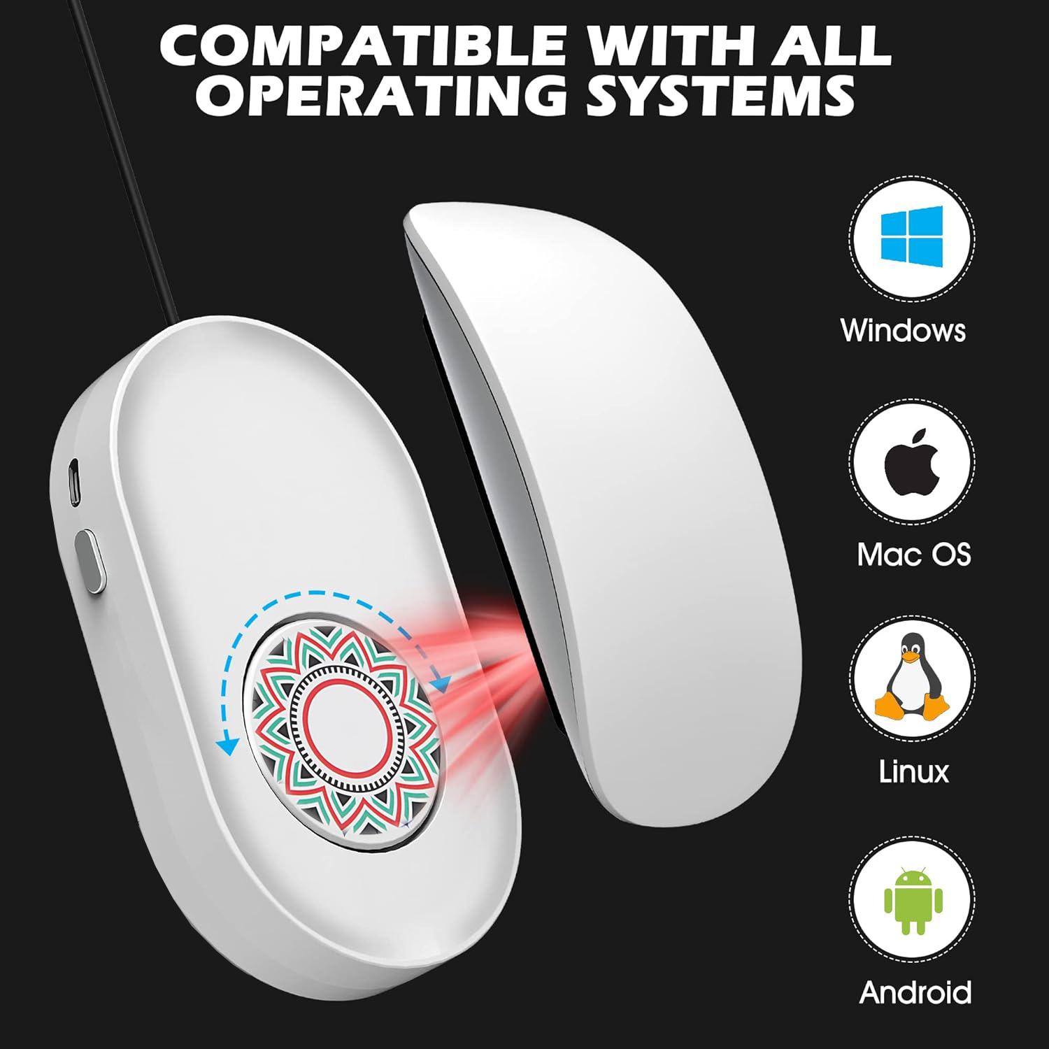 Seenda DK16 Mouse Jiggler Undetectable Mouse Mover Shaker Simulate Mice Driver-Free Keeps Computer PC Laptop Awake