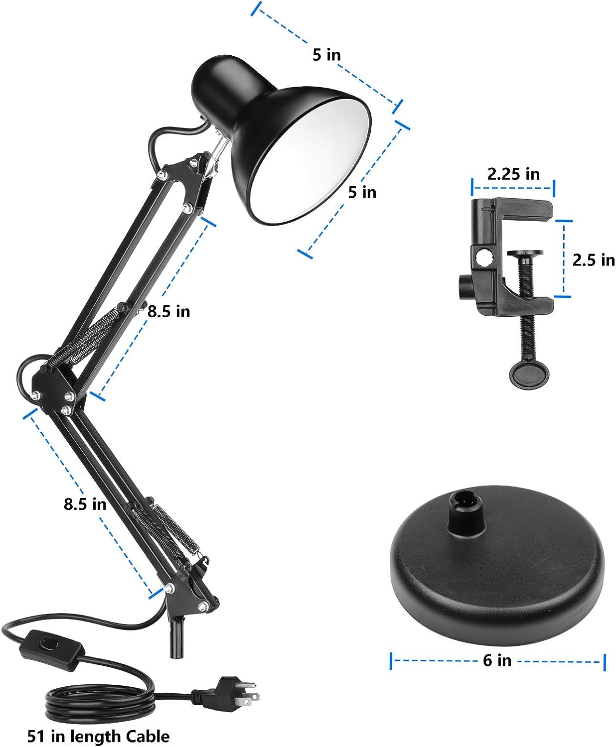 LED-Desk-Lights-Adjustable-Desk-Lamp-Swing-Arm-Desk-Light-Metal-Portable-Reading-Light-Goose-Neck-Craft-Table-Lamp-Classical-Bedside-Lamp-for-Reading-Working-Studying-22