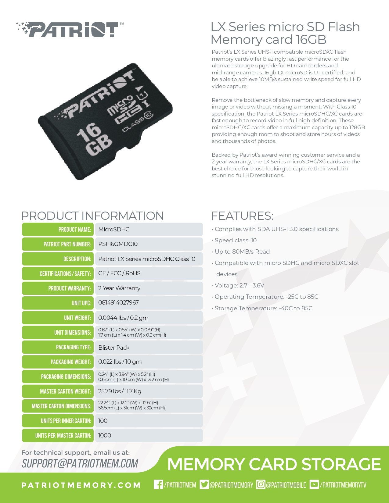 Micro-SD-Cards-Patriot-16GB-LX-Series-UHS-I-microSDHC-Memory-Card-4