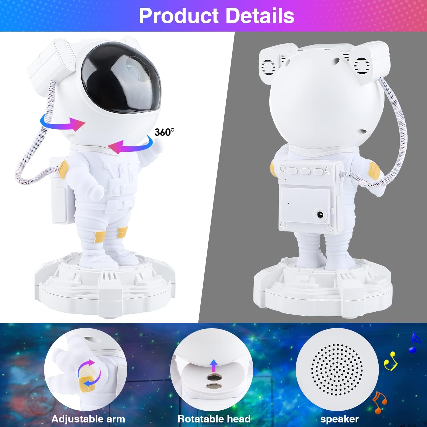 LED-Ceiling-Lights-Rechargable-Astronaut-Night-Light-Projector-With-Bluetooth-Music-Speaker-13