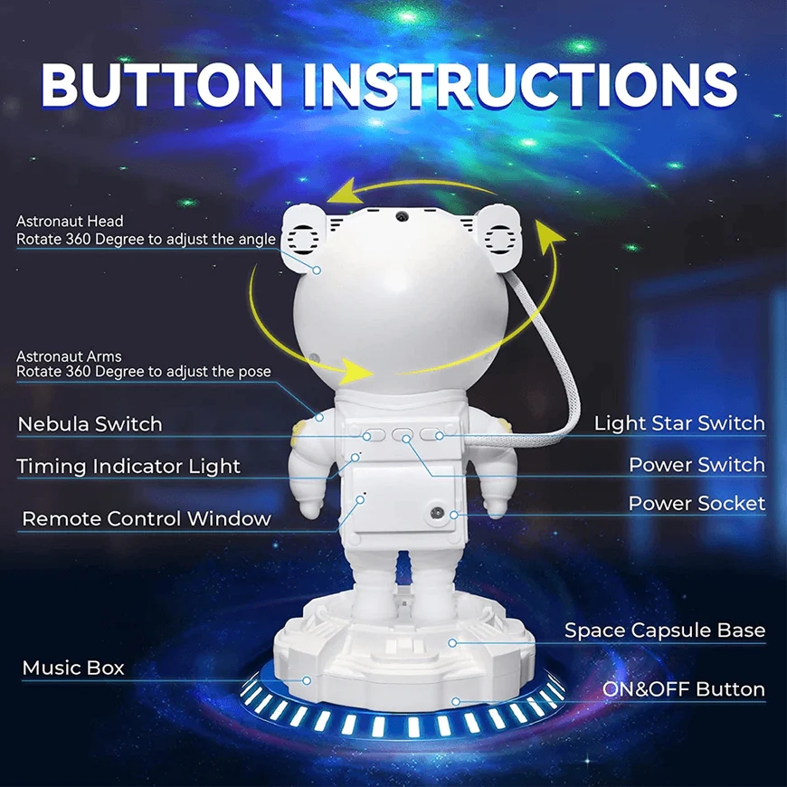 LED-Ceiling-Lights-Rechargable-Astronaut-Night-Light-Projector-With-Bluetooth-Music-Speaker-14