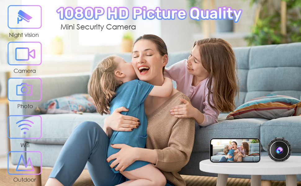 Security-Cameras-Mini-Camera-for-Home-Security-1080p-HD-Mini-IR-Camera-WiFi-Wireless-Small-Indoor-Nanny-Camera-Cell-Phone-APP-Control-with-A-Wide-Angle-Remote-View-8