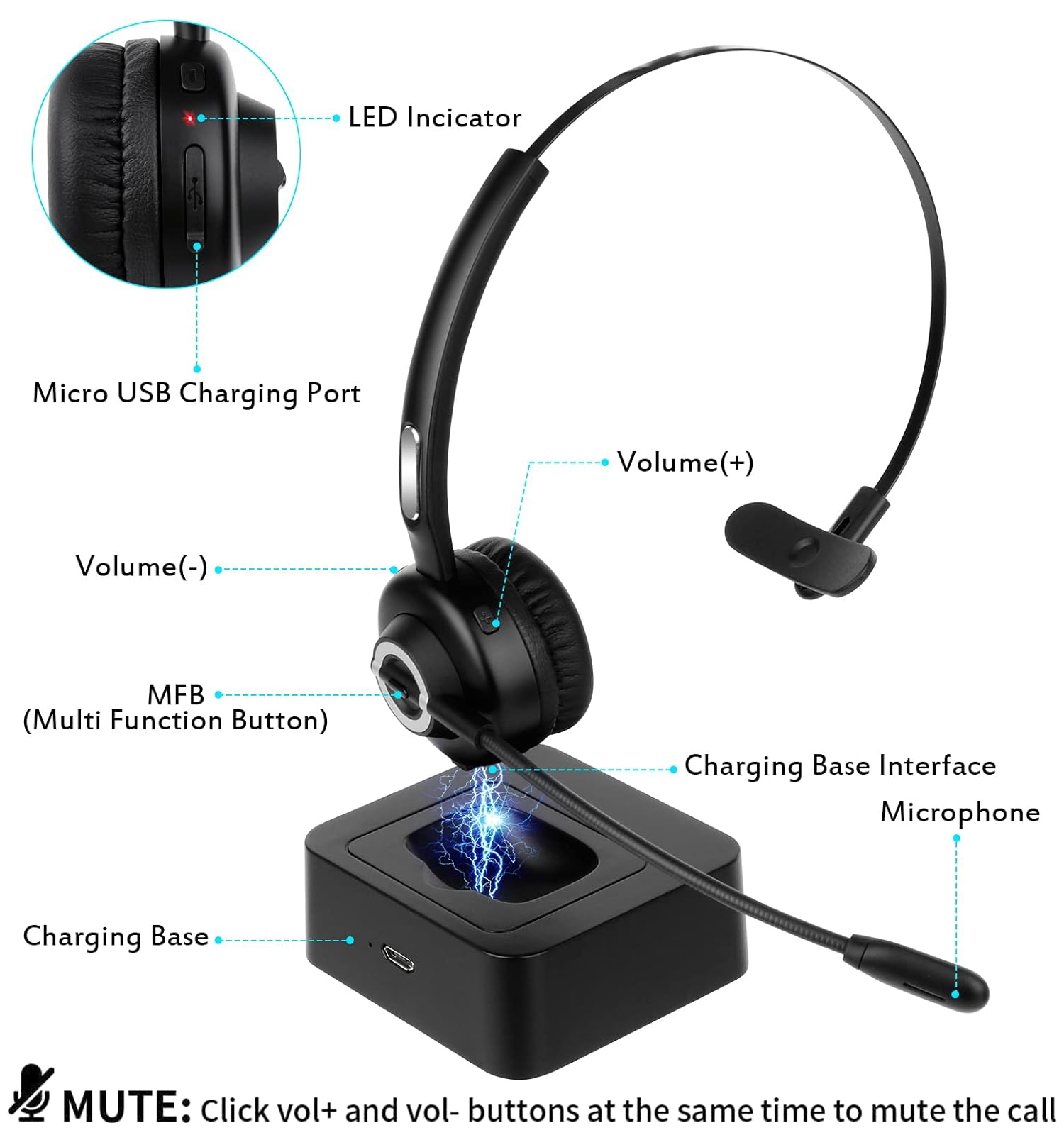 Headphones-Trucker-Bluetooth-Headset-V5-0-Bluetooth-Headset-with-Microphone-Noise-Canceling-18hr-Talktime-Wireless-Headset-with-Standing-Dock-Car-Bluetooth-29