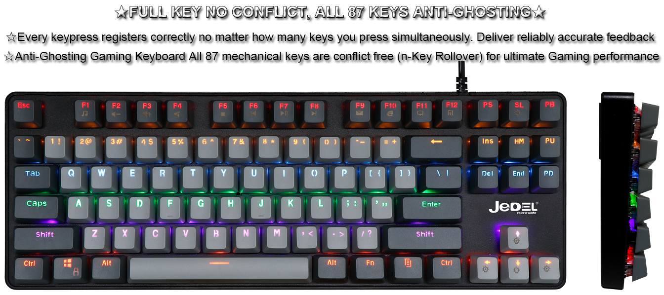 Keyboards-Gaming-Keyboard-Mechanical-Keyboard-Red-Switch-Hot-swappable-Tenkeyless-87-Keys-RGB-LED-Backlit-Wired-Computer-Keyboard-for-Gamer-Typists-Office-68