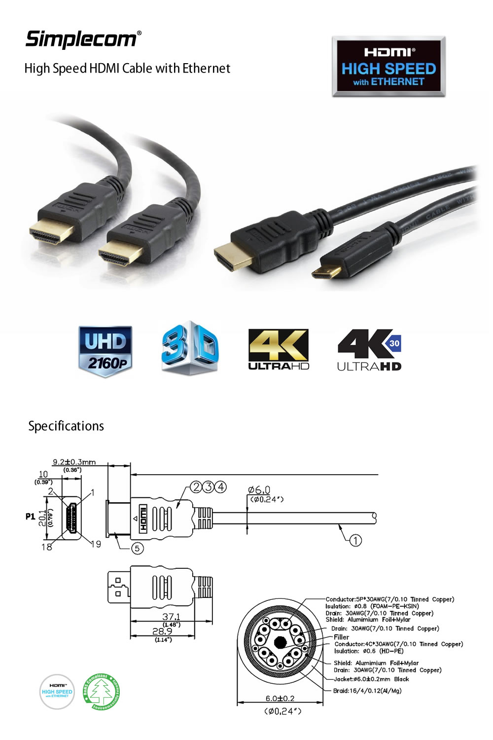 HDMI-Cables-Simplecom-CAH405-High-Speed-HDMI-Cable-with-Ethernet-0-5m-1