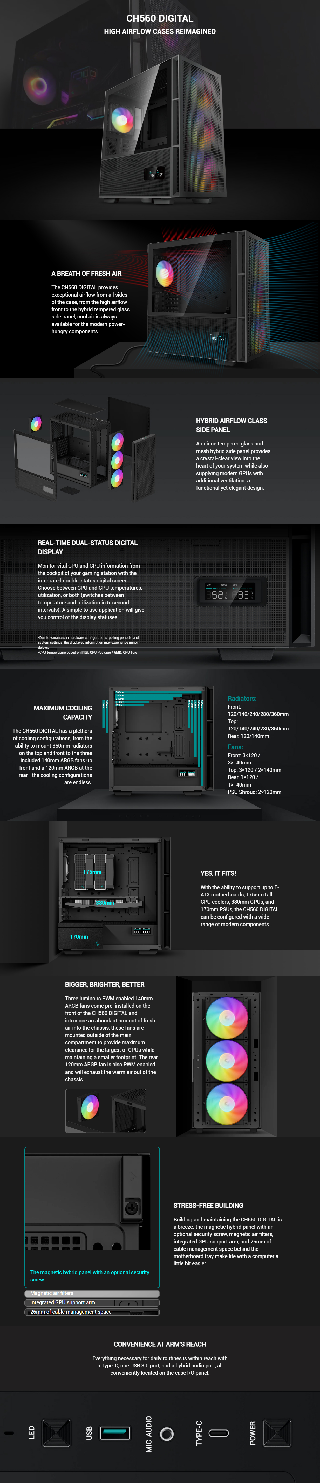Deepcool-Cases-DeepCool-CH560-Digital-Tempered-Glass-Mid-Tower-E-ATX-Case-Black-1