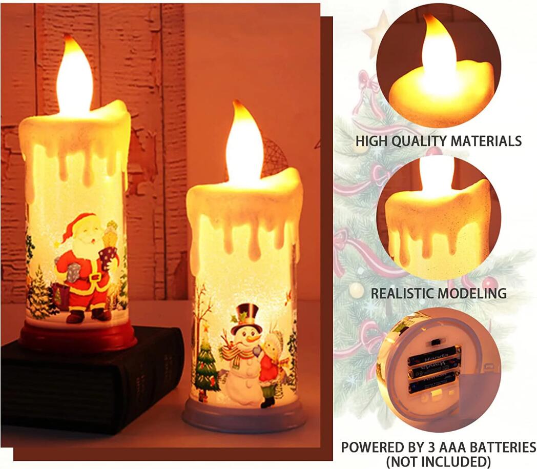 thumbnail image 2 of Flameless LED Candles Romantic Battery Operated Fake Pillar Candles For Valentine's Anniversary 2 of 13