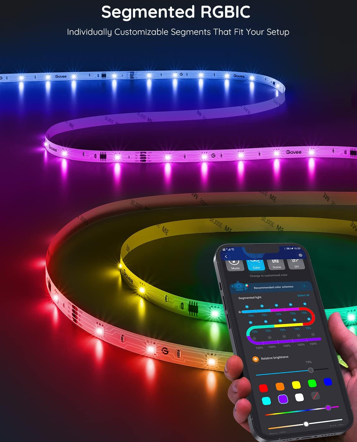 LED-Light-Strip-Led-Strip-Lights-5M-Smart-Light-Strips-with-Alexa-and-Google-Home-App-Control-Remote-16-Million-Colors-RGB-Led-Lights-for-Bedroom-Home-Kitchen-Party-41