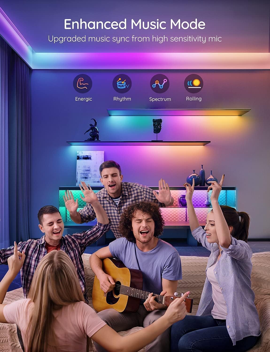 LED-Light-Strip-Led-Strip-Lights-5M-Smart-Light-Strips-with-Alexa-and-Google-Home-App-Control-Remote-16-Million-Colors-RGB-Led-Lights-for-Bedroom-Home-Kitchen-Party-45