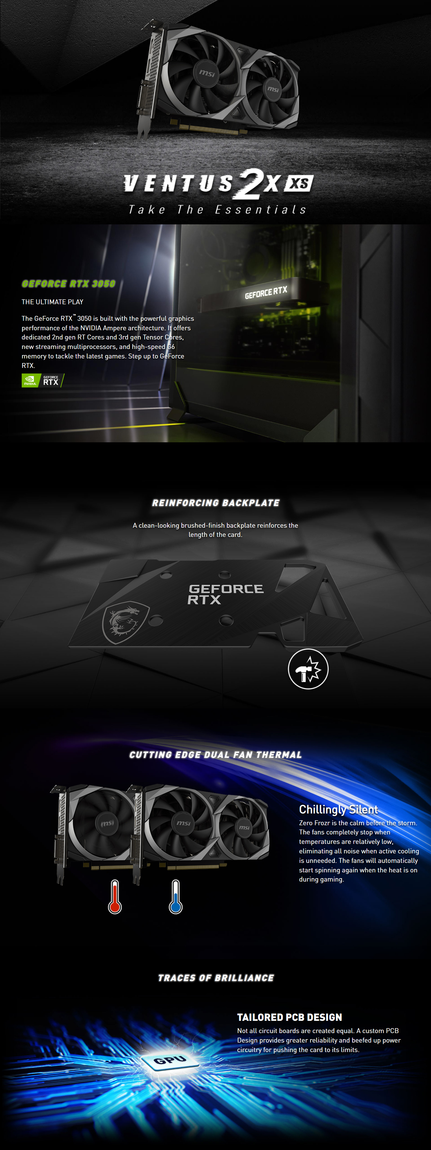 MSI-GeForce-RTX-3050-Ventus-2X-XS-8G-OC-Graphics-Card-1