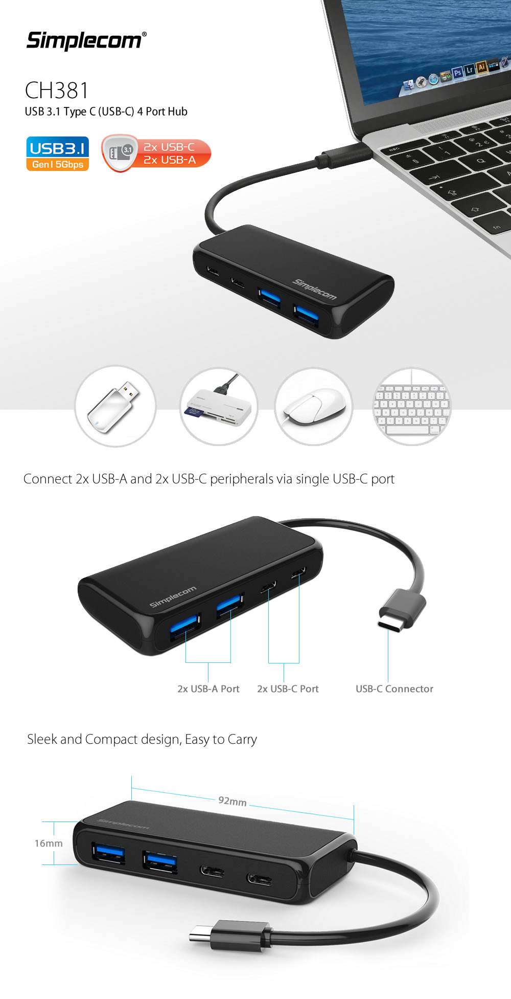USB-Hubs-Simplecom-CH381-4-Port-2-x-USB-A-and-2-x-USB-C-to-USB-3-1-Type-C-Hub-1