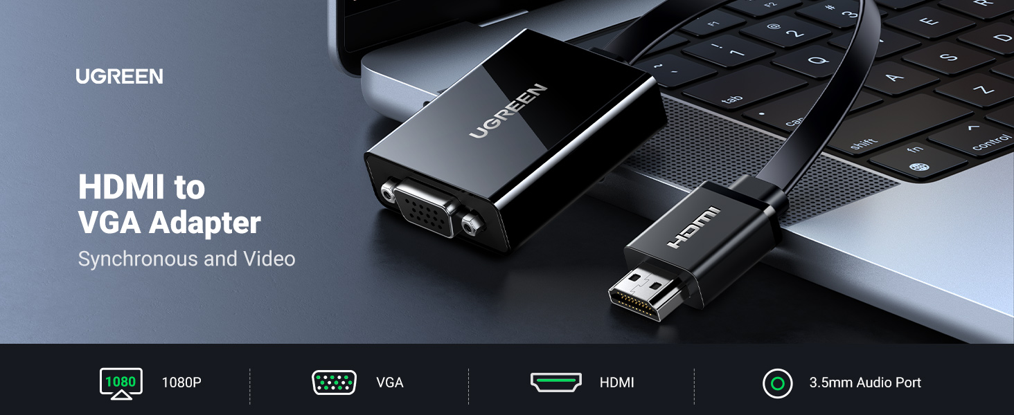 HDMI-Cables-UGREEN-HDMI-to-VGA-Converter-25cm-Black-19