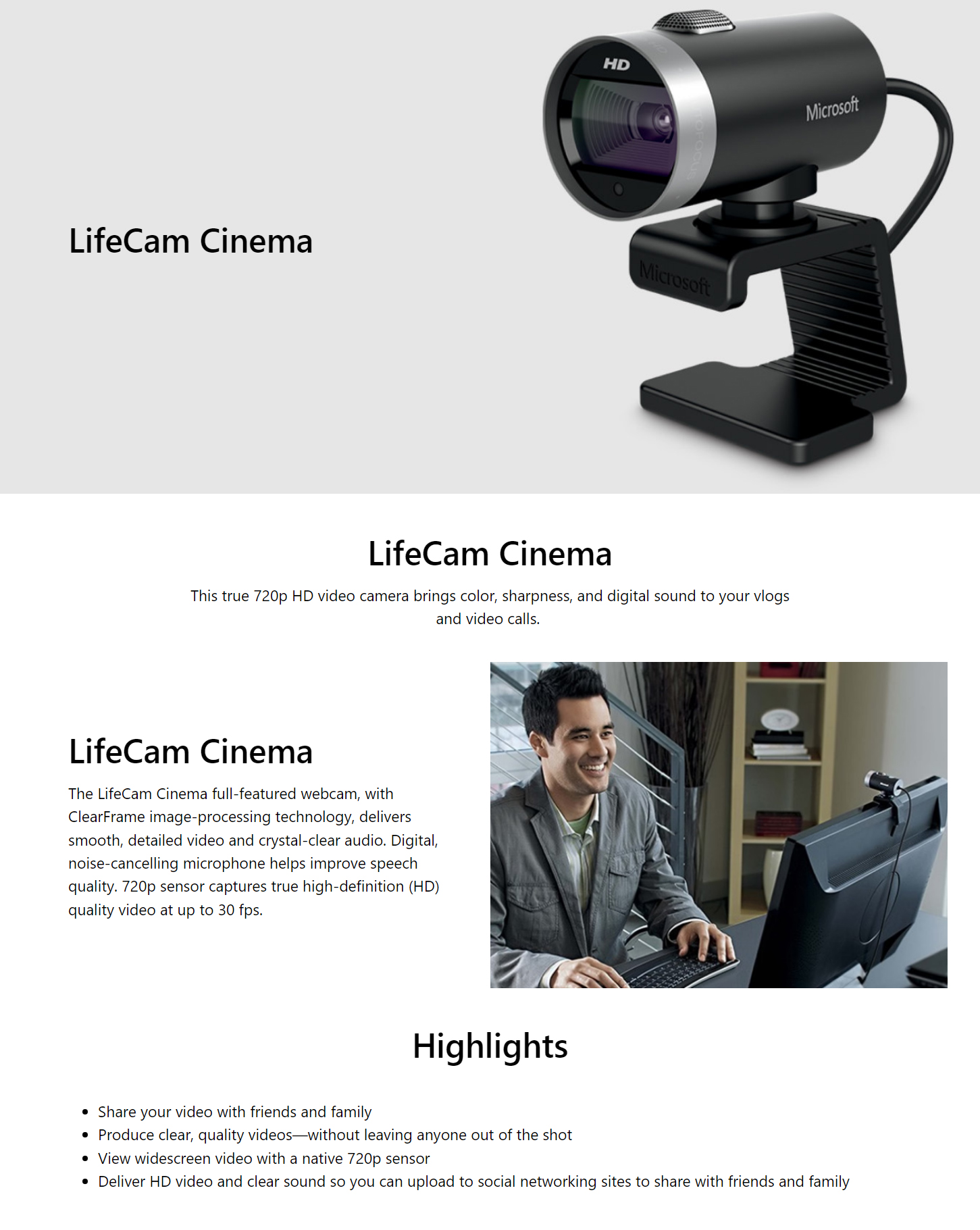 Web-Cams-Microsoft-L2-Lifecam-Cinema-2
