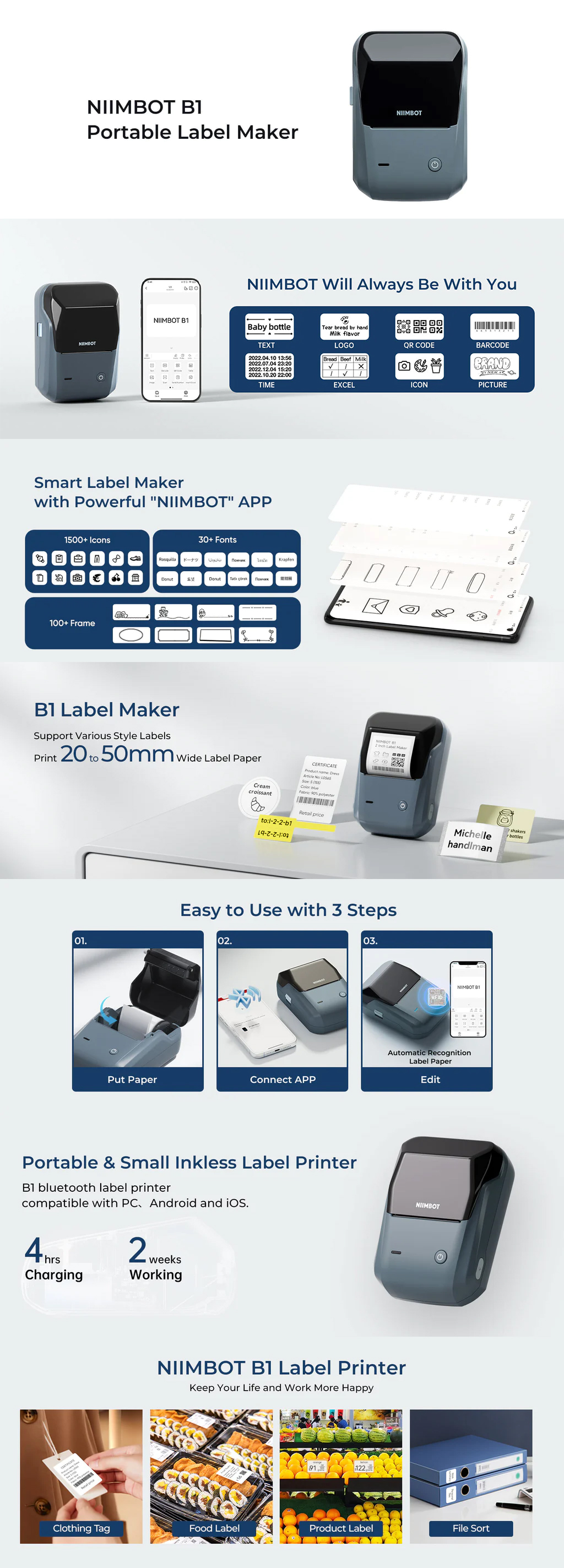 Thermal-Printers-Niimbot-B1-Thermal-Label-Maker-Sky-Blue-B1-SKYBLUE-1