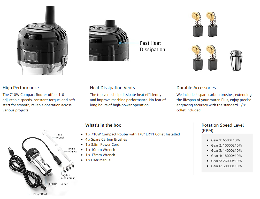 Laser-Engravers-Genmitsu-710W-65mm-Diameter-Compact-Router-with-ER11-Collet-10