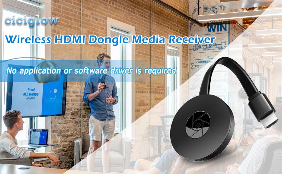 Dongle Miracast HDMI Sans Fil Seurico - Adaptateur Pour Projeter écran Smartphone/PC Sur TV (AirPlay, DLNA, Miracast)
