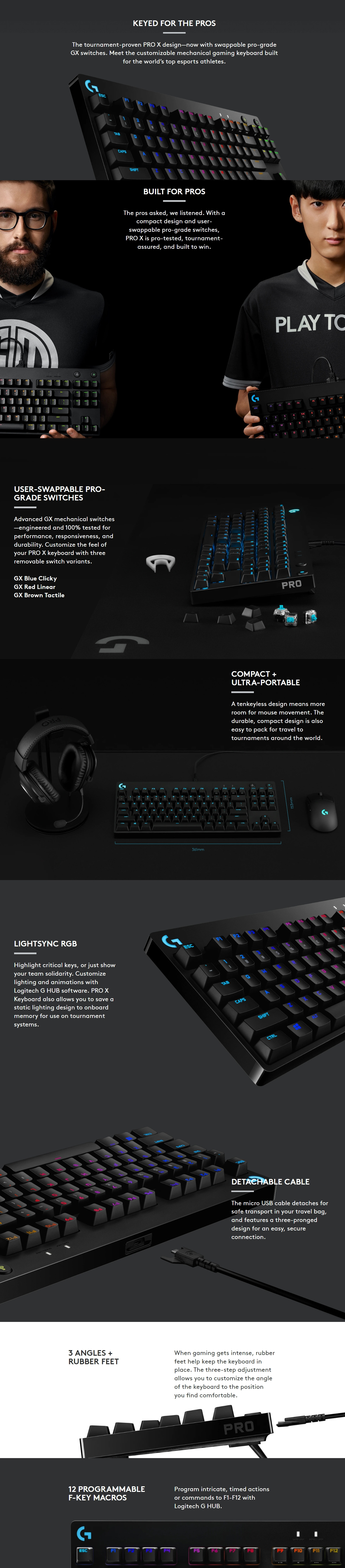 Keyboards-Logitech-G-Pro-X-Mechanical-Gaming-Keyboard-GX-Blue-Switch-920-009239-2