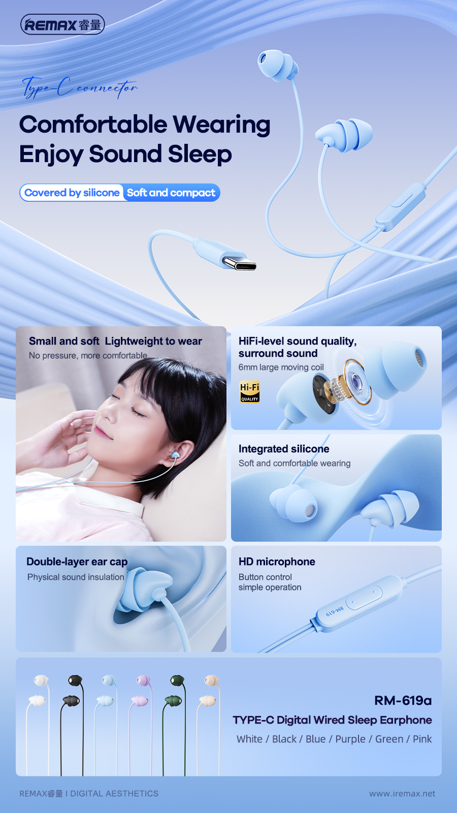 Headphones-SEEDREAM-Wired-Sleeping-Earphone-Music-EarphoneGaming-RM-619a-White-13