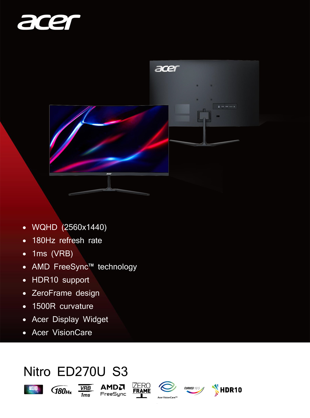 Monitors-Acer-Nitro-S3-27in-WQHD-VA-180Hz-Curved-Gaming-Monitor-ED270US3-UM-HE0SA-302-RY0-1