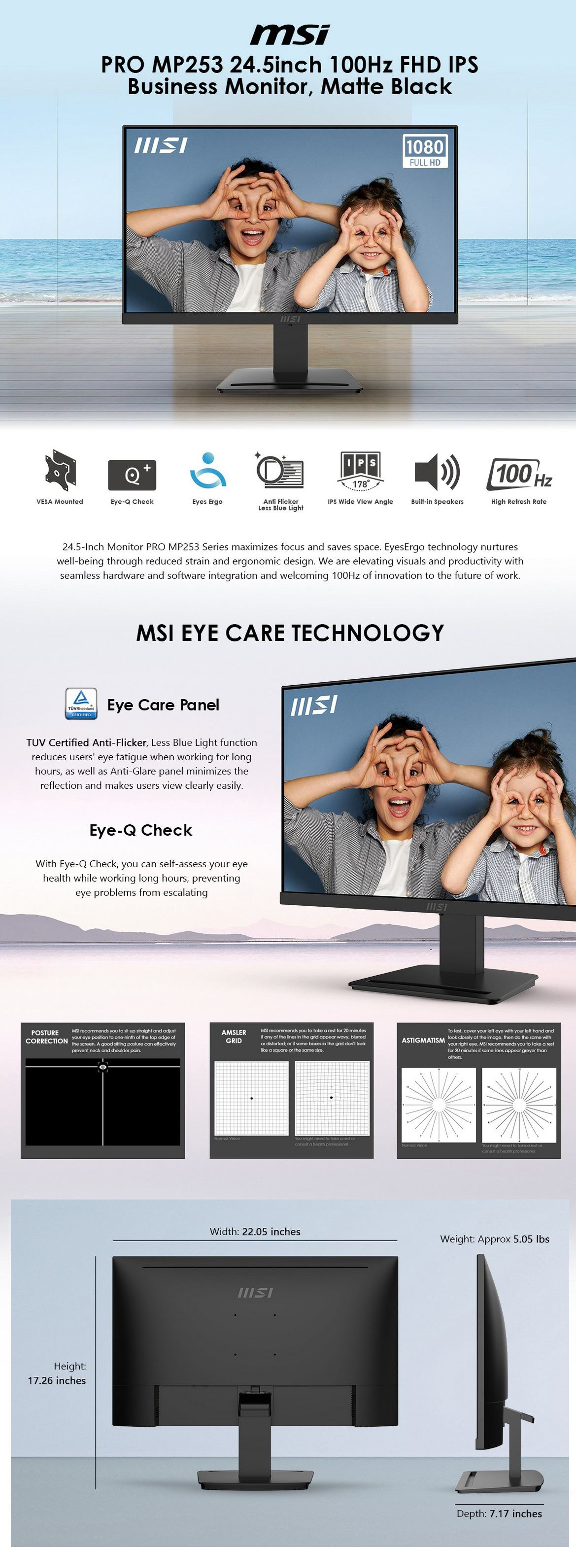 Monitors-MSI-Pro-24-5inch-FHD-100Hz-IPS-Flat-Business-and-Productivity-Monitor-PRO-MP253-1