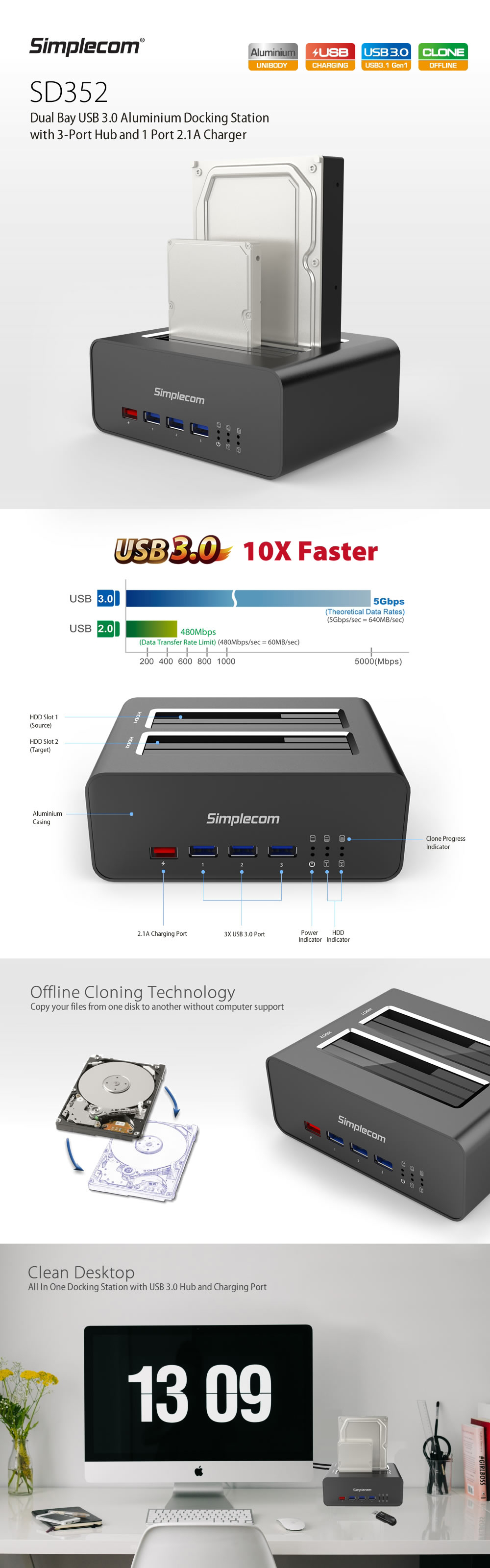 Enclosures-Docking-Simplecom-USB-3-0-to-Dual-SATA-Aluminium-Docking-Station-SD352-1