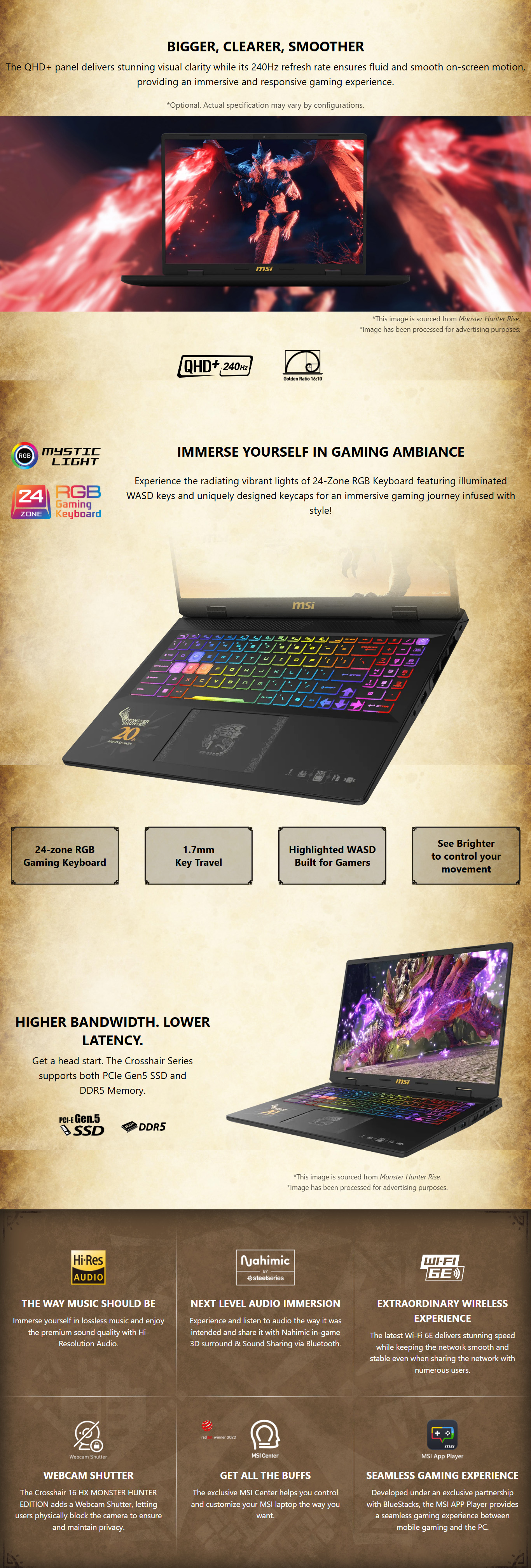 MSI-Laptops-Crosshair-16-HX-Monster-Hunter-Edition-D14VFKG-16in-QHD-240Hz-IPS-i7-14700HX-RTX-4060-2TB-SSD-32GB-RAM-W11H-Gaming-Laptop-D14VFKG-297AU-2