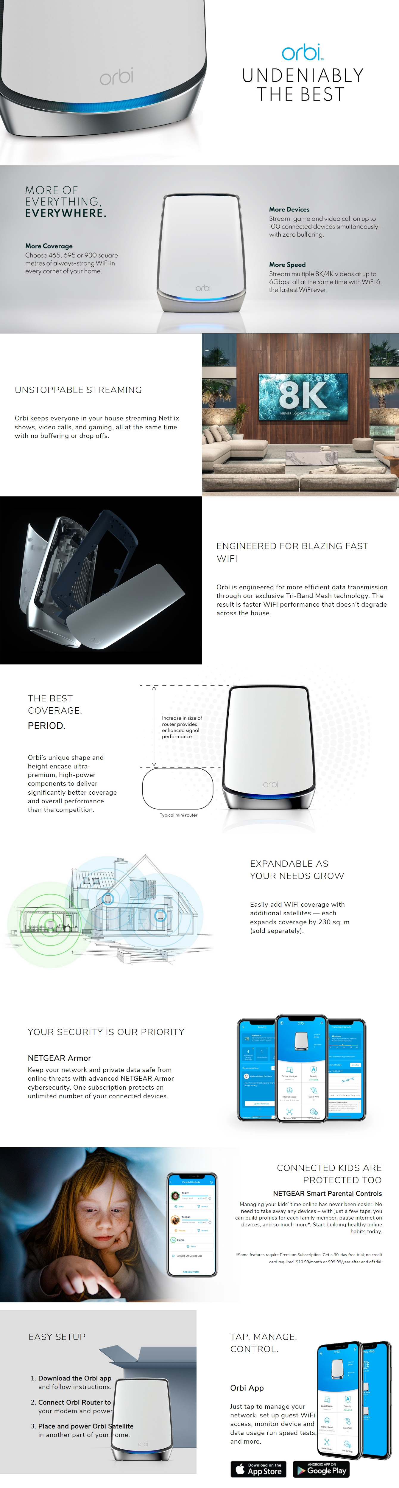 Routers-Netgear-Orbi-850-Series-Tri-band-WiFi-6-6GBps-Mesh-System-3-Pack-RBK853-100AUS-1