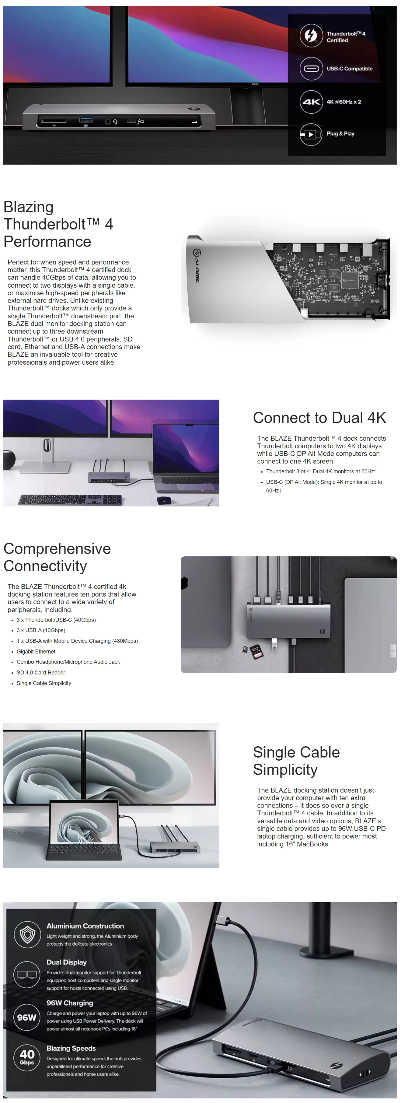 Enclosures-Docking-Alogic-Thunderbolt-4-BLAZE-Docking-Station-Space-Grey-TB4D3TB-1