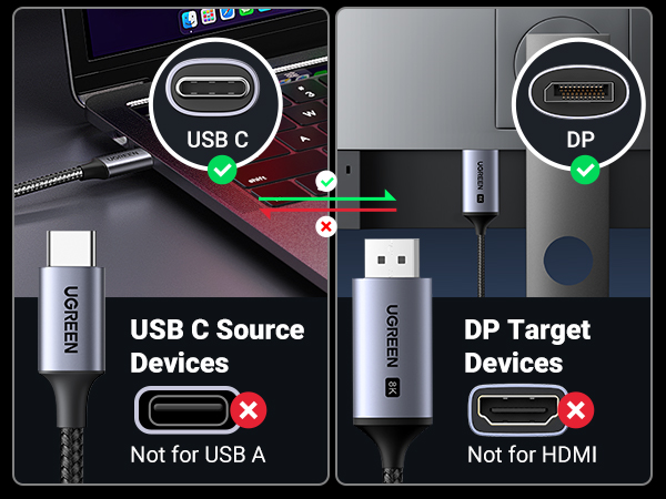 Charging-Cables-UGREEN-USB-C-to-DisplayPort-8K-Cable-1m-26