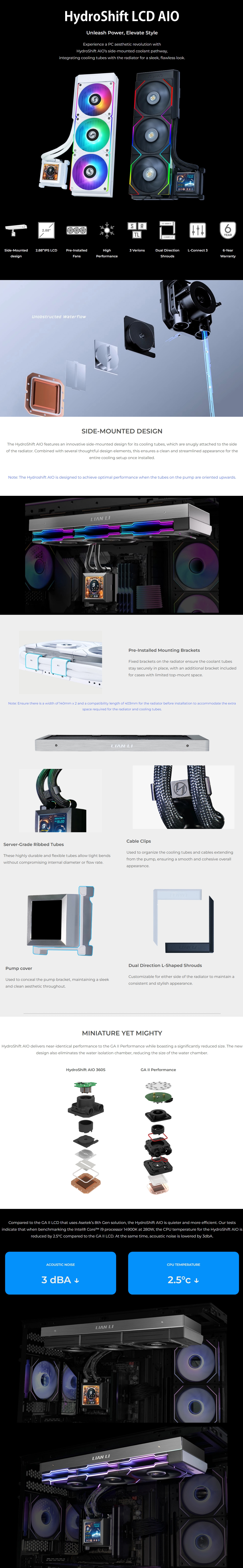 CPU-Cooling-Lian-Li-HydroShift-LCD-360S-360mm-RGB-AIO-Liquid-CPU-Cooler-with-28mm-LCD-Display-Black-GHSLCD36SB-1