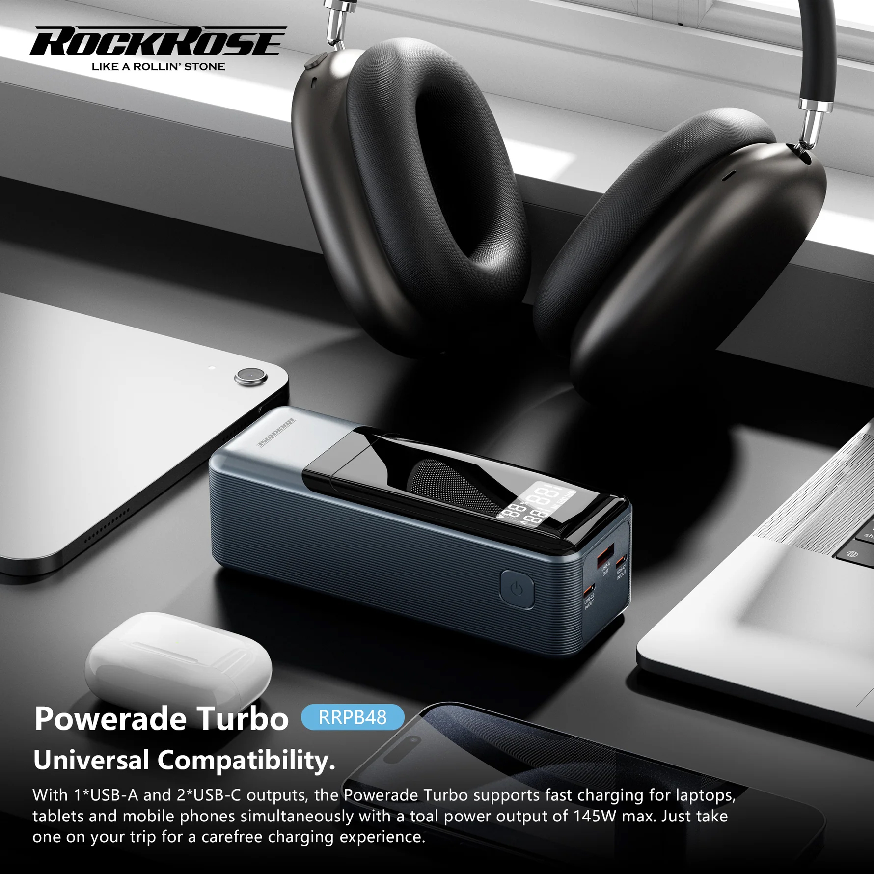 Power-Banks-RockRose-Powerade-Turbo-145W-27000mAh-Portable-Power-Bank-with-LED-Power-Display-RRPB48-1