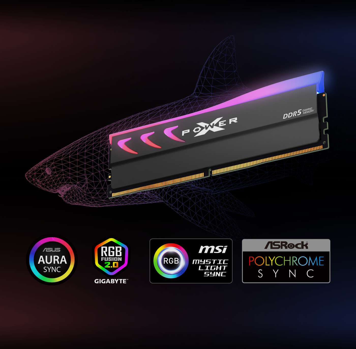 DDR5-RAM-SP-Silicon-Power-XPOWER-STORM-RGB-DDR5-64GB-2x32GB-6400MHz-Gaming-Memory-Supports-Intel-XMP-AMD-EXPO-CL32-UDIMM-Desktop-PC-Computer-RAM-Memory-White-12