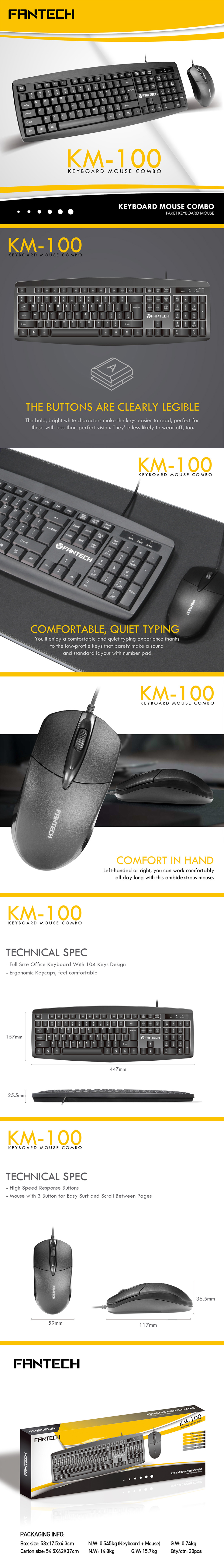 Keyboards-Fantech-KM-100-Office-Wired-Computer-Keyboard-and-Mouse-Combo-Black-KBFTKM100BK-5